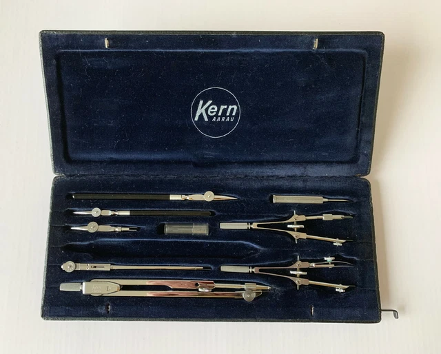 KERN AARAU VINTAGE Swiss Engineering Technical Drawing Instrument Set
