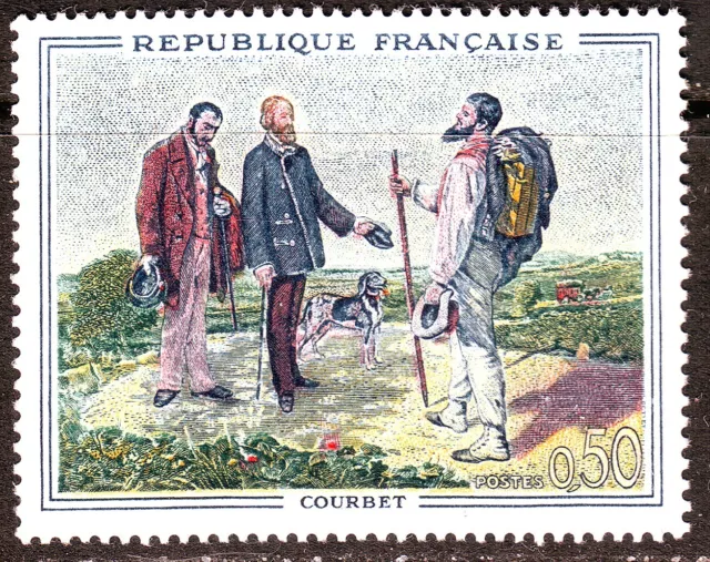 FRANCE TIMBRE N° Y&T 1363 " Courbet " NEUF**
