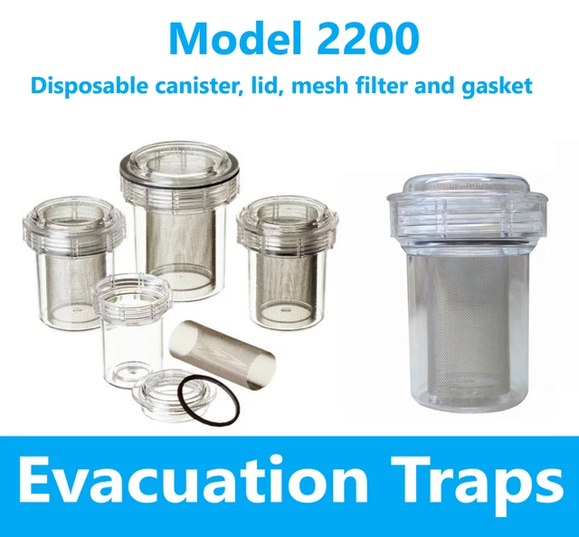 Dental Dispos-a-Trap Model 5503 Evacuation Traps Belmont, Biotec