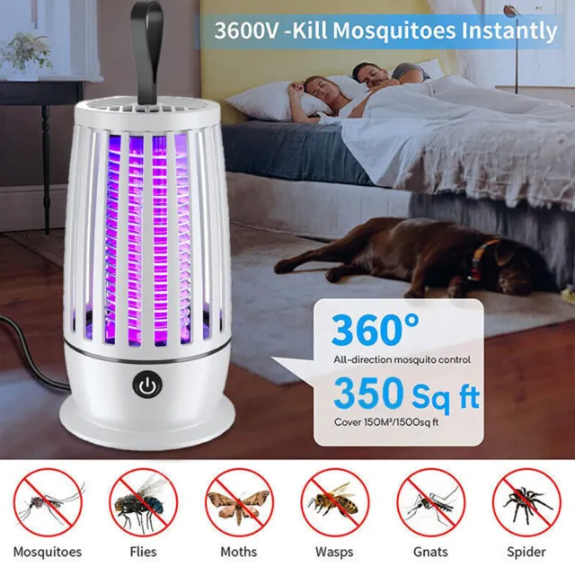 USB Mosquito Kill Light Electronic Fly Bug Insect Zapper Trap Pest Control Lamp 2
