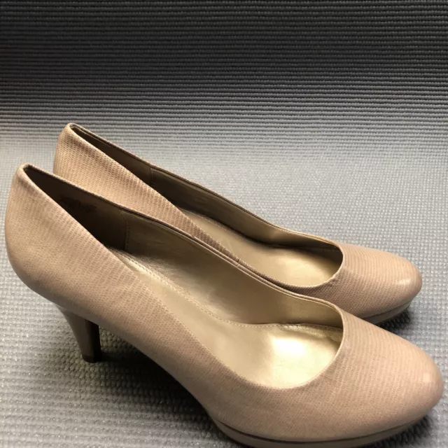 Bandolino Womens BD7MYONE 2101 Size 10 Nude Slip on 3" Heel Pump 3