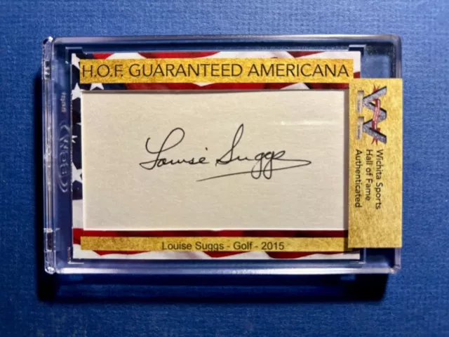 Louise Suggs LPGA founder Open champ World Golf HOF autograph