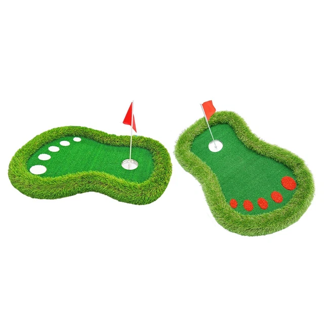 Lot de tapis de golf flottants 61 x 91 cm avec 5 balles de golf, accessoires