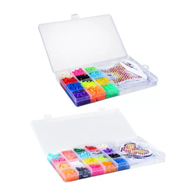 Fuse Bead Super Kit with Peg Boards, Tweezers, Ironing Paper - Works with Perler