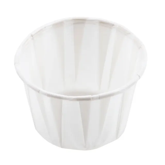 JenPak Paper Souffle Cups 2oz - Pack of 250 | Waxed Paper Ramekins, Portion Cup