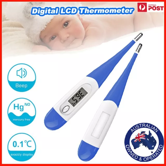 Personal LCD Medical Body Thermometer Adult Child Baby Oral Rectal Digital CE