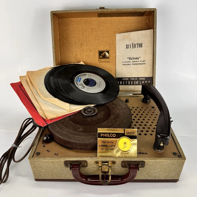 Tocadiscos Vintage Rca Rca Victor Tocadiscos Record Player