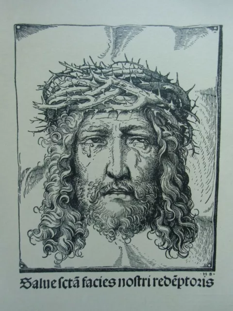 Hans Burgkmair Das Schweisstuch der heiligen Veronika Lithographie