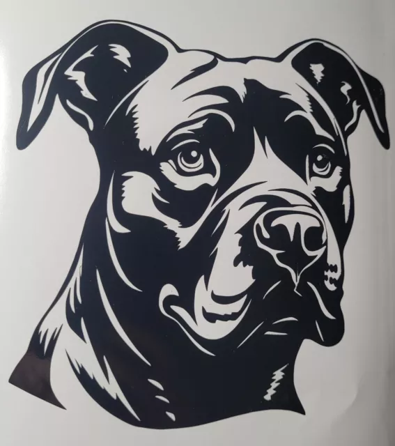 1x Staffordshire Bull Terrier Dog Decal Vinyl Sticker Window Laptop Car 5x5inch