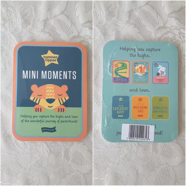 Tarjetas fotográficas de bebé Tommee Tippee mini momentos bebé tarjetas fotográficas NUEVAS