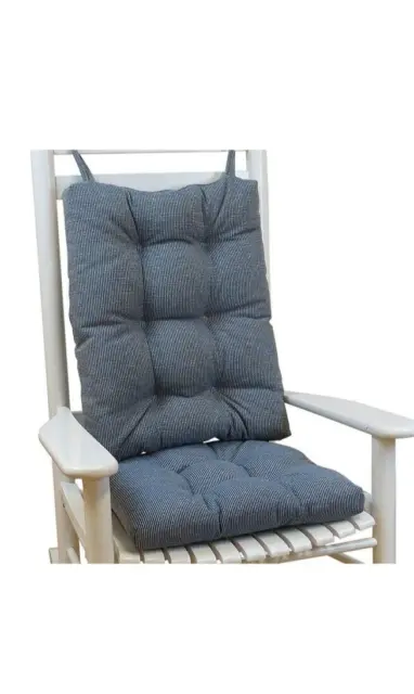 2 Pack Non-Slip Rocking Chair Cushion Gripper Pad Seat Jumbo Garden Indoor Blue