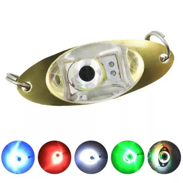 Lightweight Fishing Lure Light Glowing LED Eye Shape Lamp for Night Fishing