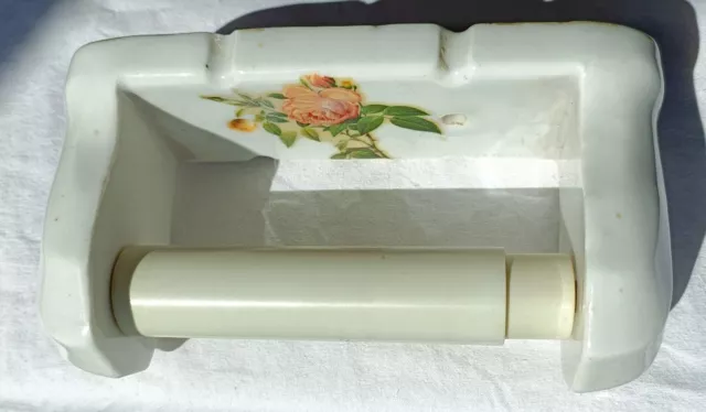 Porta rotolo carta igienica In Ceramica Vintage