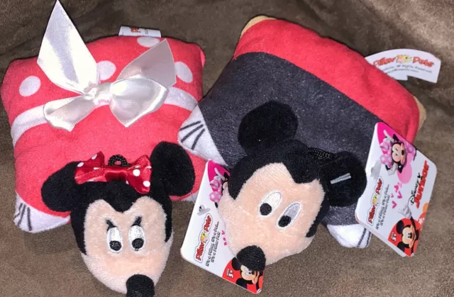 Disney Mickey Mouse & Minnie Mouse Iron-On-Patches Lot Of 6
