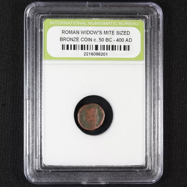 Ancient Roman Widows Mite Sized Bronze Coin 50 BC - 400 AD