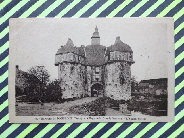 cpa LA HAUTE CHAPELLE Orne MANOIR de la SAUCERIE FRENCH CASTLE SCHLOSS KASTEEL