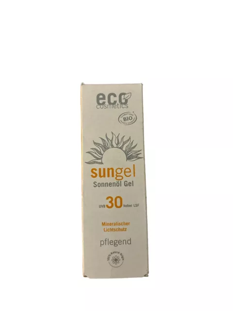 Eco Cosmetics Sonnenöl Gel Gesicht LSF 30   30 ml
