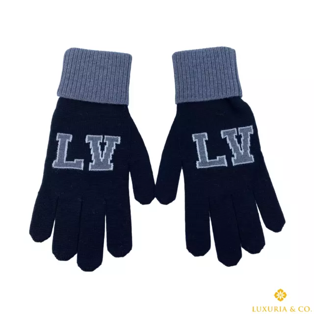 LOUIS VUITTON Supreme Monogram Gloves MP1893 Baseball Mens Browns