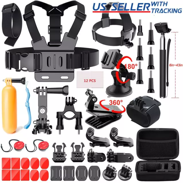 50 in 1 Action Camera Accessories Kit for Gopro Hero 9 8 7 6 5 Gopro Accessories