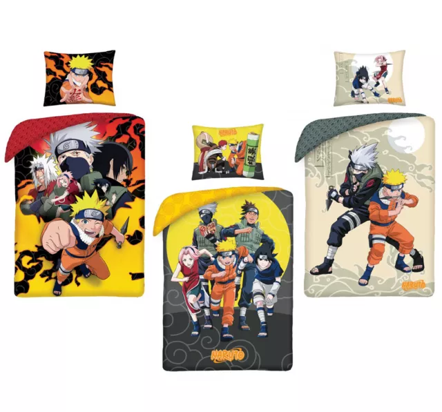 Naruto Bettwäsche Set Kinder Wendebettwäsche 2-tlg. 135x200cm Baumwolle