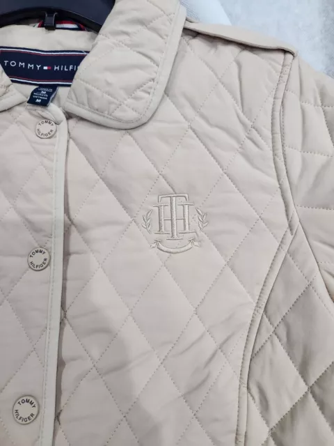 New Tommy Hilfiger Quilted Spring Jacket, Women's Size Medium, Chino