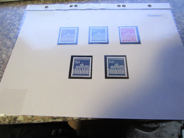 290142/ Rollenmarken ** MNH BUND BRANDENBURGER TOR PLANATOL GUMMI