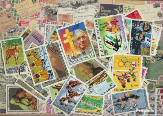 haute-volta Timbres 50 différents timbres