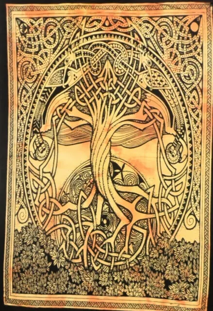 Affiche celtique arbre de vie tapisserie petite tenture murale housse de...