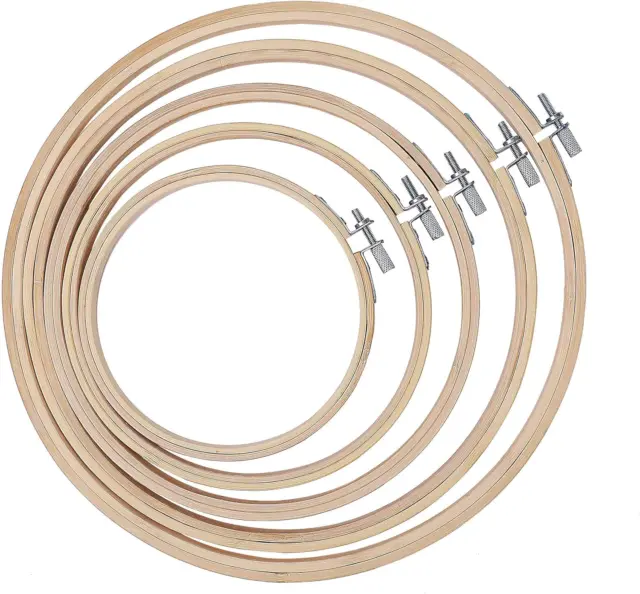 Stickerei Ring,Stickrahmen Runden Bambus Kreis Set Für DIY Kunst Handwerk Handli