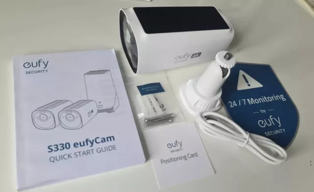 Eufy S330 4K Solar Powered Outdoor Camera Add On Brand New Wireless