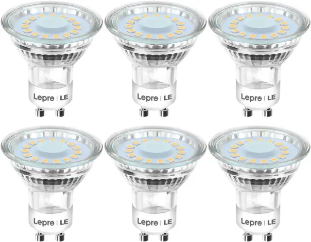 Lepro GU10 LED Glühbirnen warmweiß 2700K, 4W 325lm Spotlicht Glühbirnen, 50W Halogen von