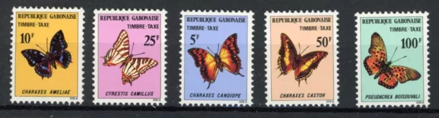 [BIN21627] Gabon 1978 Butterflies good set very fine MNH Due Stamps