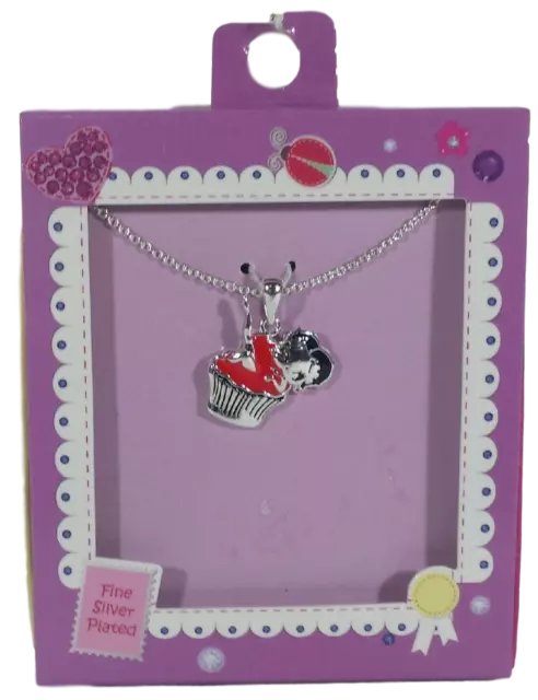 Betty Boop Fine Silver Plated Necklace Pendant from Kohls NEW