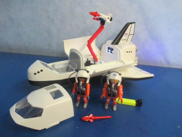 6196 Space Shuttle mit 2x Licht Figuren  zu 6195 Rakete Playmobil 632