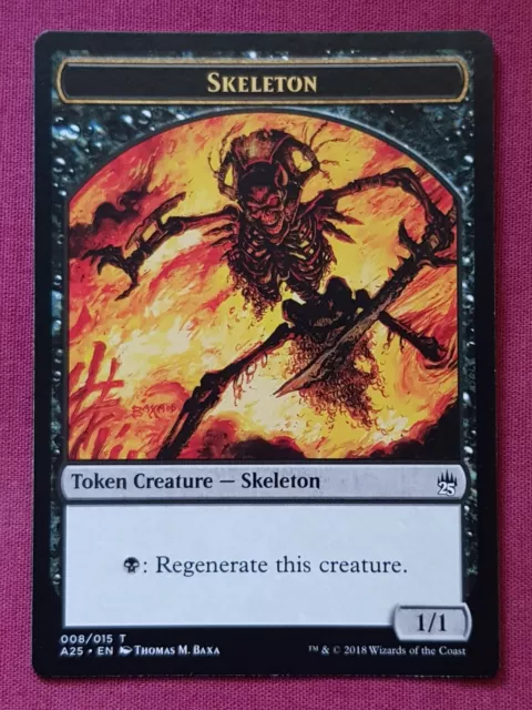 Magic The Gathering MASTERS 25 SKELETON TOKEN card MTG