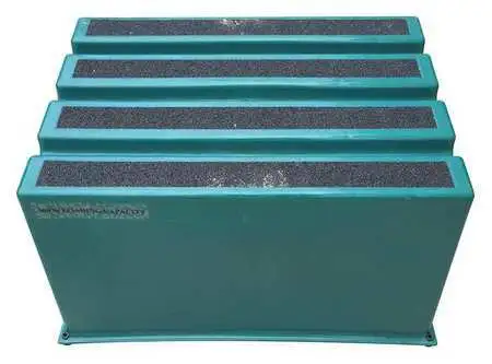 Zoro Select 44Zj58 1 Step, Plastic Step Stand, 500 Lb. Load Capacity, Green