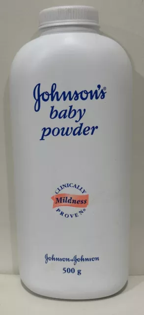 Johnsons Baby Powder Original TALC & Fragrance Formula Large Bottle 500 G Use10%