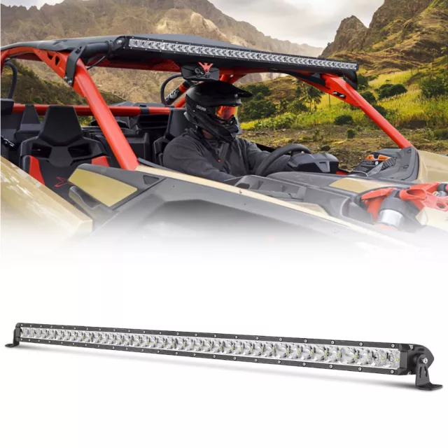 For Polaris Ranger XP S UTV 40inch Slim LED Work Light Bar Combo Driving Offroad