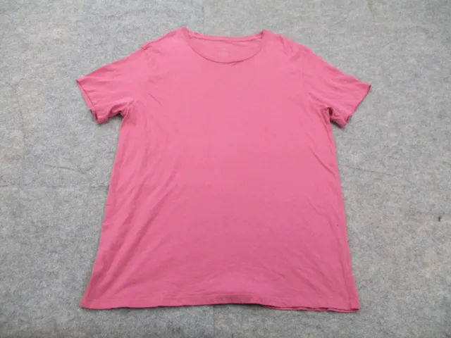 Barneys Shirt Womens Extra Large Pink Short Sleeve Crew Neck New York Top