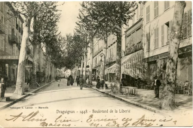 Carte Postale // Draguignan Boulevard De La Liberte