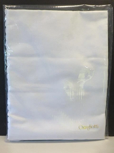 "Hoja superior Quagliotti Sferra Bros Italia reina 100% algodón egipcio blanco 90x117"