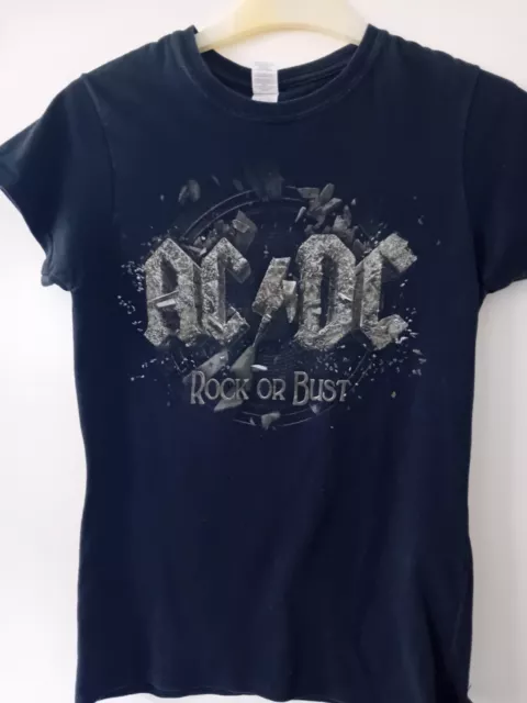 Official Ac / Dc 'Rock Or Bust' T-Shirt - Women's Size Small