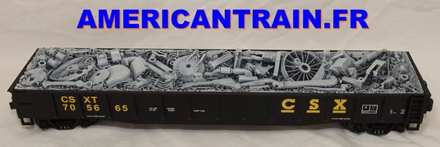 Wagon MTH 3 Rails échelle O - U.S. Army 50' Waffle Box Car (occasion)