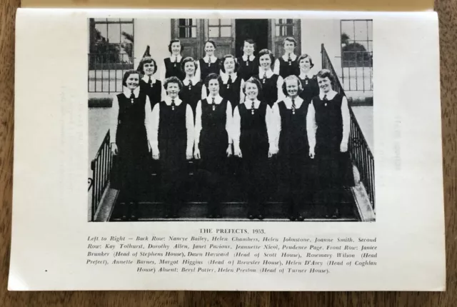The Torch Hornsby Girls' High School 1953 Magazine Students Teachers Prefects 2
