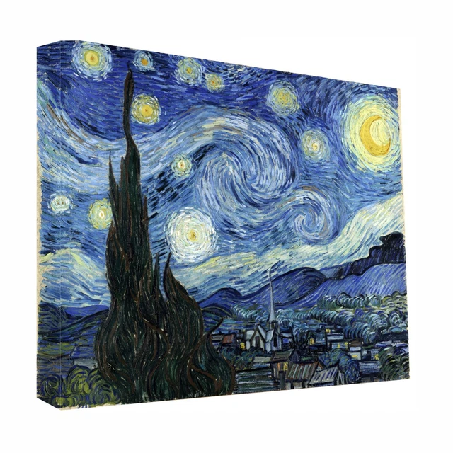 Tableau Van Gogh 'Sentiero Di Notte' — Reproduction Sur Toile Prête à Accrocher, Style Moderne