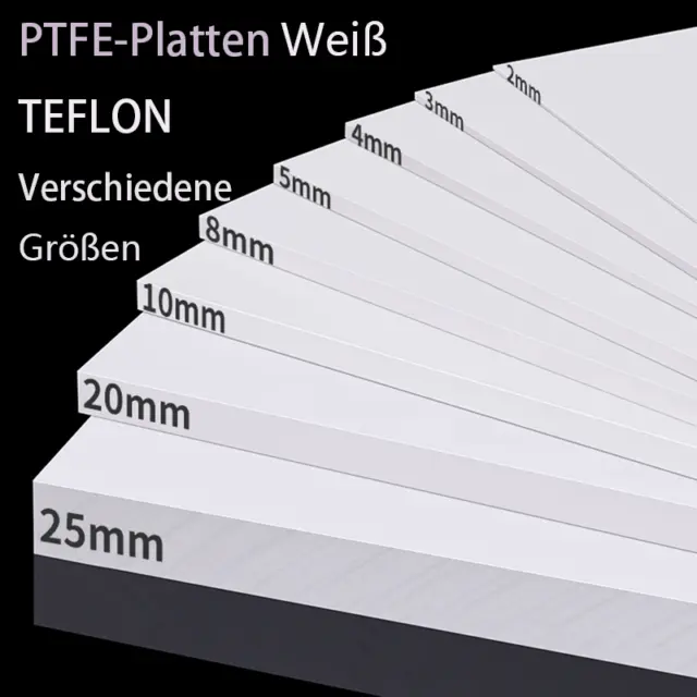 Piastra in PTFE piastra ad alta temperatura PTFE taglio piastra pellicola bianca spessore 0,2 mm ~ 30 mm