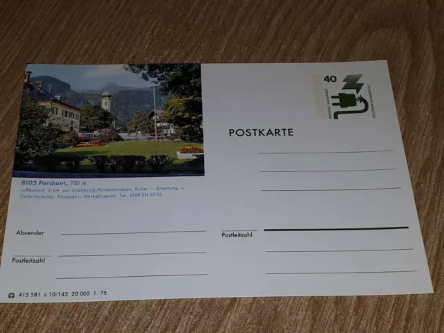 #R795 Bildpostkarte 8105 Farchant 415 581 c 10/143 20 000 1.75 Karte Ganzsache