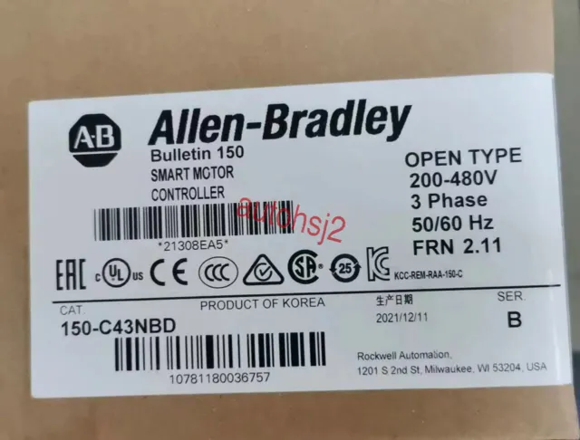 NEW Allen-Bradley 150-C43NBD SMC-3 Smart Motor Controller