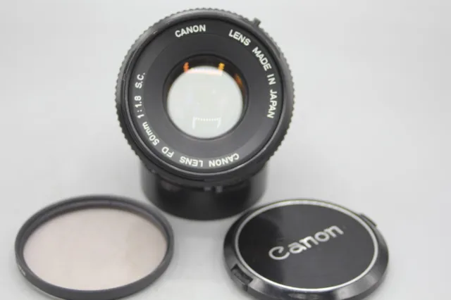 Canon FD Objektiv 50 mm 1:1,8 SC für Canon Spiegelreflexkamera voll gewartet 567114