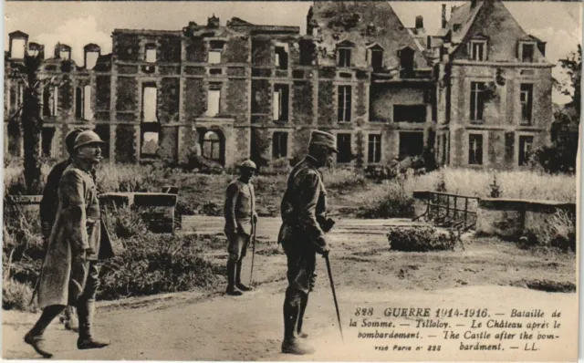 CPA Guerre Military TILLOLOY Le Chateau apres le bombardement (807613)